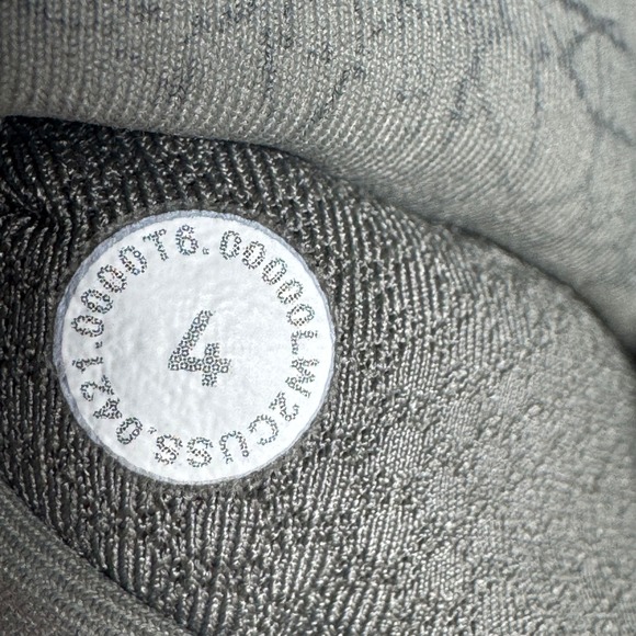 Lululemon Energy Bra Longline Olive Green Crackle Print Strappy Sports Bra Sz 4 - Picture 2 of 6